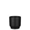 Riva pot rond zwart - h14xd15cm|ohgreen