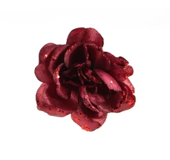 Roos op clip glitter wijnrood|ohgreen Hot