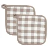 Set van 2 pannenlap gingham|ohgreen Clearance