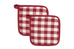 Set van 2 pannenlap gingham|ohgreen