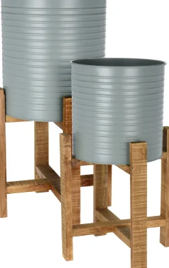 Set van 2 potten met onderstel|ohgreen Discount