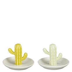 Sieradenhouder cactus groen geel 2 assorti - h8xd11cm|ohgreen Online