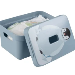 Sigma home deksel pinguïn blauw - opbergbox 5l|ohgreen Clearance