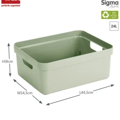 Sigma home opbergbox 24l groen|ohgreen Outlet