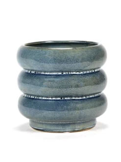 Sixties Sierpot m 12,5x12,5x11,5 blauw|ohgreen New