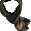 Sjaal heren black/camel|ohgreen Best