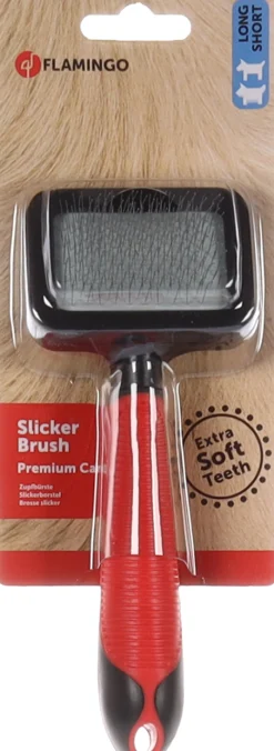 Slickerborstel zacht met handvat s|ohgreen Discount