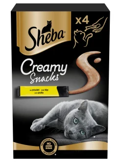 Snacks voor katten |sheba creamy snack 4x12g kip|ohgreen Discount