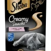Snacks voor katten |sheba creamy snack 4x12g zalm|ohgreen Clearance