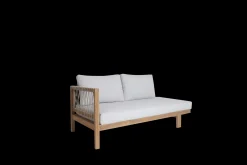Sofa 3-zit Salvatore in teak en weaving rope (links)|ohgreen Sale