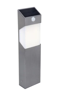 Solstel solar tuinpaal met sensor roestvrij staal led 2.3w|ohgreen Online