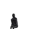 Standbeeld The Sitting Man Lifted Leg zandsteen antraciet|ohgreen Clearance