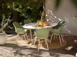 Stoel Le Soleil wit/groen|ohgreen Clearance