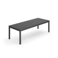 Tafel Albin 256-320x100cm charcoal/aluminium|ohgreen New