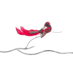 Tartan vogeltje met pluim op clip|ohgreen Best