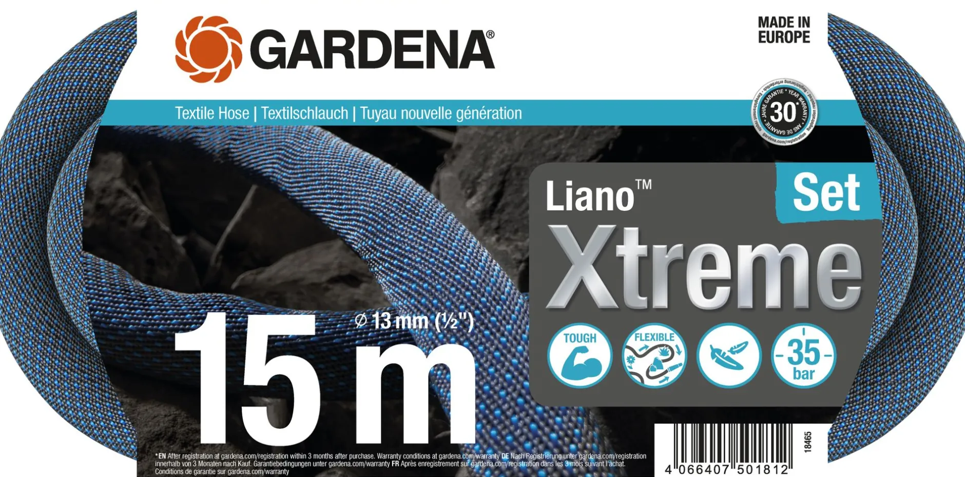Textielslang Liano Xtreme 15m Set|ohgreen