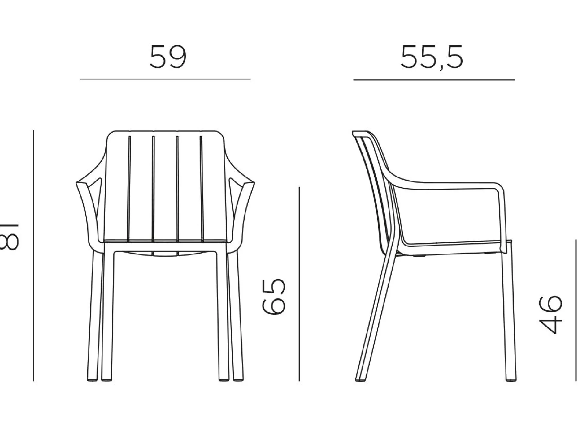 Tiberina armchair corda|ohgreen Hot