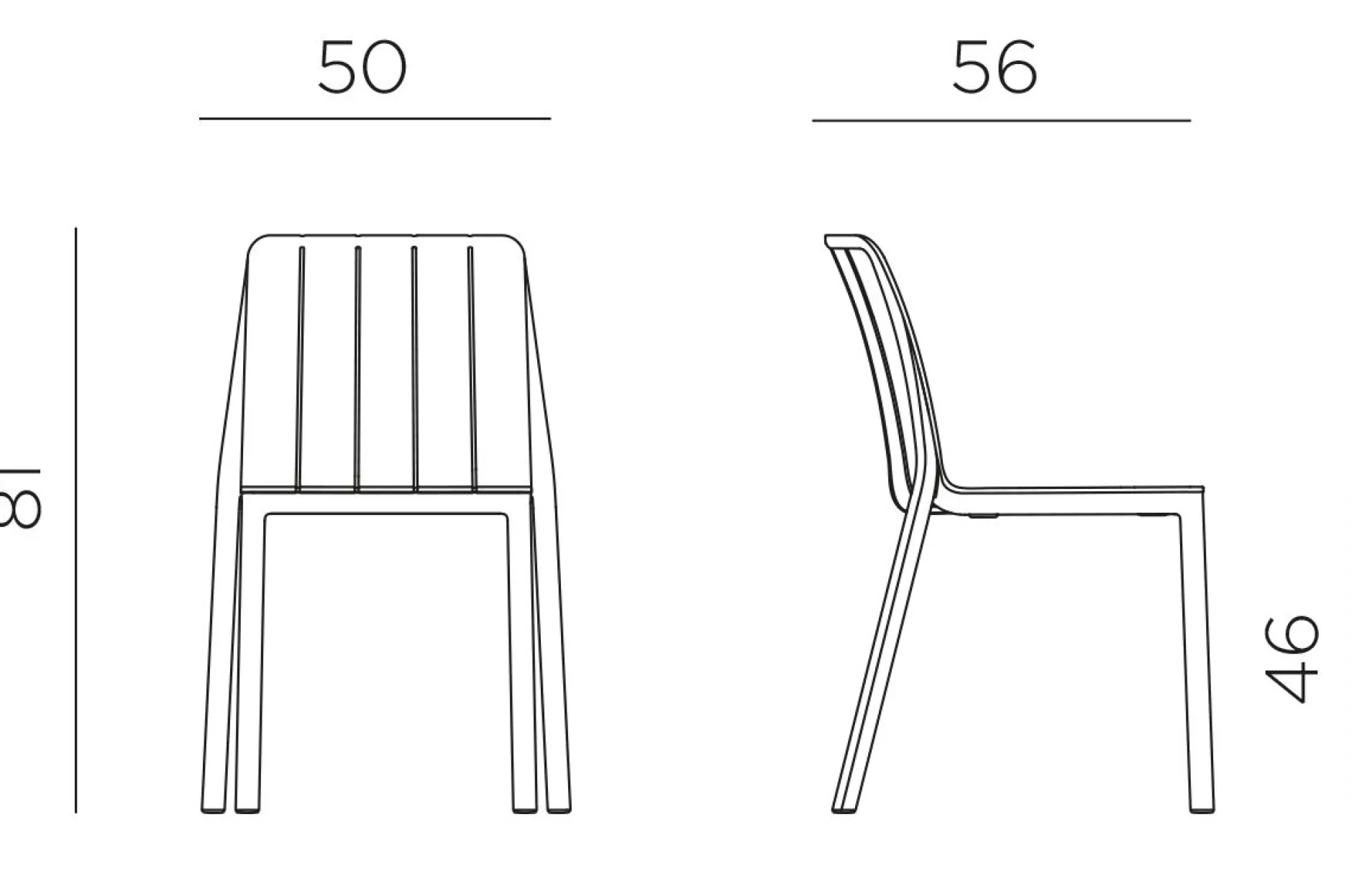 Tiberina stoel antraciet|ohgreen New