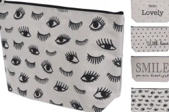 Toilettas canvas 33x20 cm 4 ass design|ohgreen New