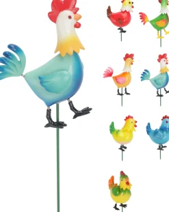 Tuinprikker haan en kip 69cm|ohgreen Best