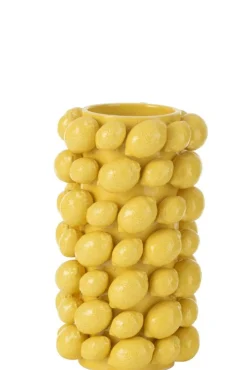 Vaas citroenen cover keramiek geel|ohgreen Discount