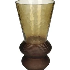 Vaas glas bruin 15.5x15.5x30cm|ohgreen Sale