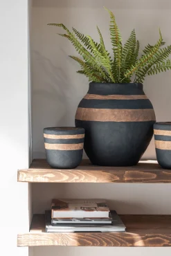 Vaas kenia zwart/bruin large|ohgreen Online