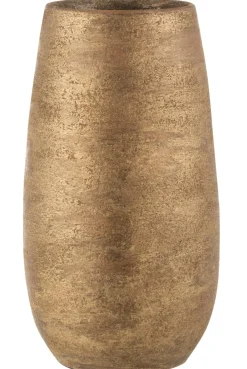 Vaas oneffen ruw ker goud l (22x22x41cm)|ohgreen Hot