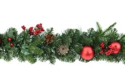 Victoria wreath cones & red deco mat d60cm|ohgreen New