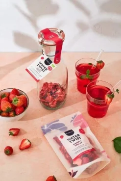 Water twist aardbei zakje|ohgreen