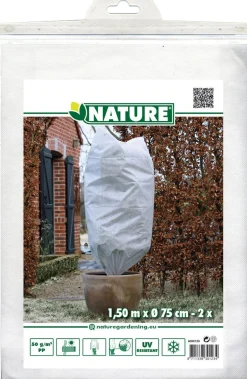 Winterafdekhoes 75cmx1,5m wit 2 stuks|ohgreen New