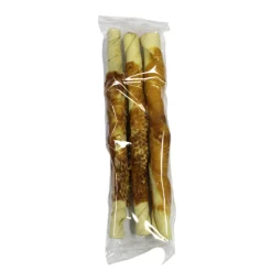 Witte buffelhuid rollsticks 28cm met kip 3-pack|ohgreen Clearance