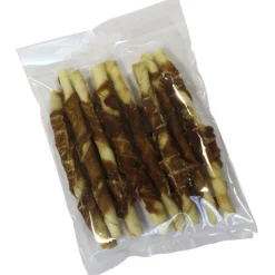 Witte buffelhuid rollstick 13cm met eend 8-pack|ohgreen Discount