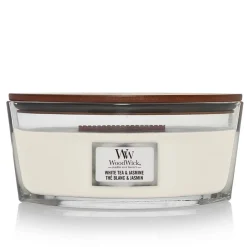 Woodwick Geurkaars white tea-jasmine ellipse|ohgreen Best