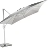 Zweefparasol Malaga wit-soft grijs|ohgreen Online