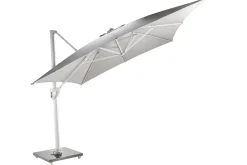 Zweefparasol Malaga wit-soft grijs|ohgreen Online