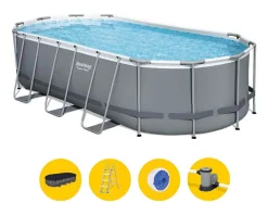 Zwembad Power Steel oval pool set|ohgreen Clearance